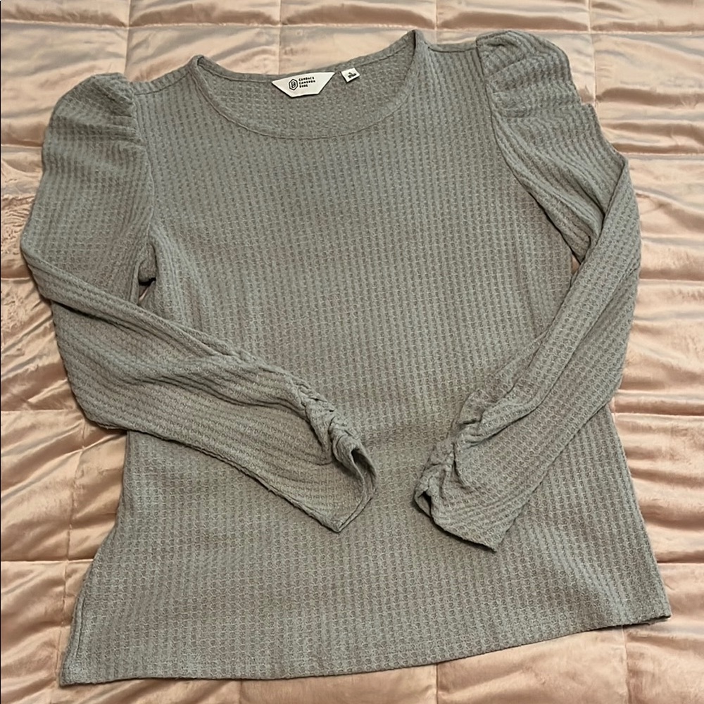 Candace Cameron Bure Long Sleeve Puff Shoulder tee
